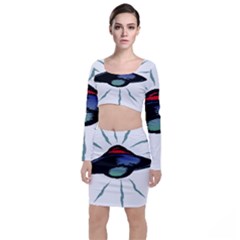 Alien Unidentified Flying Object Ufo Top And Skirt Sets by Sarkoni