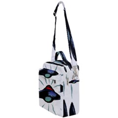 Alien Unidentified Flying Object Ufo Crossbody Day Bag by Sarkoni