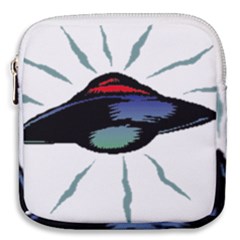 Alien Unidentified Flying Object Ufo Mini Square Pouch by Sarkoni