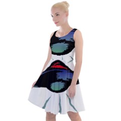 Alien Unidentified Flying Object Ufo Knee Length Skater Dress by Sarkoni