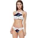 Alien Unidentified Flying Object Ufo Banded Triangle Bikini Set View1