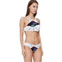 Alien Unidentified Flying Object Ufo Banded Triangle Bikini Set View3