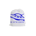 Unidentified Flying Object Ufo Alien We Are Coming Drawstring Pouch (Small) View1