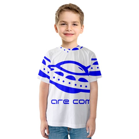 Unidentified Flying Object Ufo Alien We Are Coming Kids  Sport Mesh T-shirt by Sarkoni