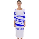 Unidentified Flying Object Ufo Alien We Are Coming Quarter Sleeve Midi Bodycon Dress View1