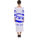 Unidentified Flying Object Ufo Alien We Are Coming Quarter Sleeve Midi Bodycon Dress View2