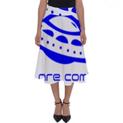 Unidentified Flying Object Ufo Alien We Are Coming Perfect Length Midi Skirt by Sarkoni