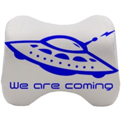 Unidentified Flying Object Ufo Alien We Are Coming Head Support Cushion by Sarkoni