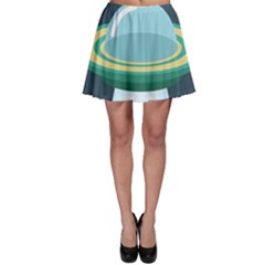 Illustration Ufo Alien  Unidentified Flying Object Skater Skirt by Sarkoni