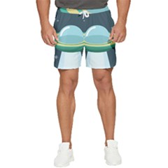 Illustration Ufo Alien  Unidentified Flying Object Men s Runner Shorts by Sarkoni