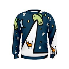 Ufo Alien Unidentified Flying Object Kids  Sweatshirt by Sarkoni