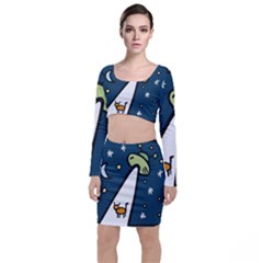 Ufo Alien Unidentified Flying Object Top And Skirt Sets by Sarkoni