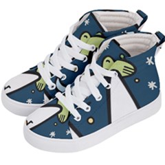 Ufo Alien Unidentified Flying Object Kids  Hi-top Skate Sneakers by Sarkoni