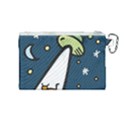 Ufo Alien Unidentified Flying Object Canvas Cosmetic Bag (Medium) View2