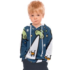 Ufo Alien Unidentified Flying Object Kids  Overhead Hoodie by Sarkoni