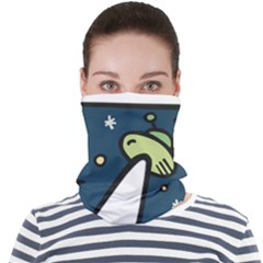 Ufo Alien Unidentified Flying Object Face Seamless Bandana (adult) by Sarkoni