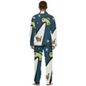 Ufo Alien Unidentified Flying Object Men s Long Sleeve Velvet Pocket Pajamas Set View4