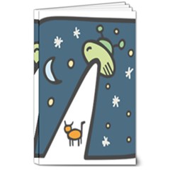 Ufo Alien Unidentified Flying Object 8  X 10  Softcover Notebook by Sarkoni