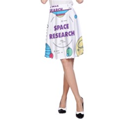 Unidentified Flying Object Ufo Space Outer A-line Skirt by Sarkoni