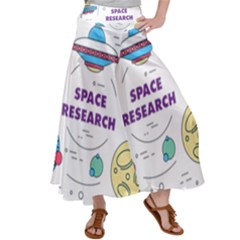 Unidentified Flying Object Ufo Space Outer Women s Satin Palazzo Pants by Sarkoni