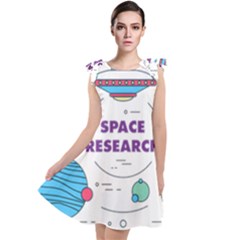 Unidentified Flying Object Ufo Space Outer Tie Up Tunic Dress by Sarkoni