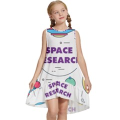 Unidentified Flying Object Ufo Space Outer Kids  Frill Swing Dress by Sarkoni