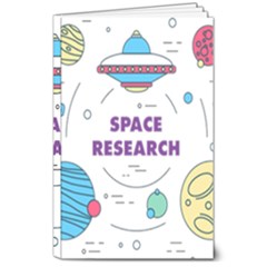 Unidentified Flying Object Ufo Space Outer 8  X 10  Softcover Notebook by Sarkoni