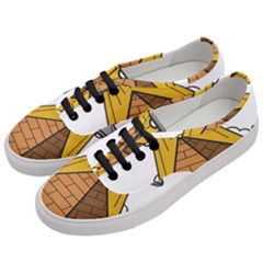 Unidentified Flying Object Ufo Under The Pyramid Women s Classic Low Top Sneakers