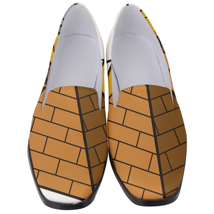 Unidentified Flying Object Ufo Under The Pyramid Women s Classic Loafer Heels