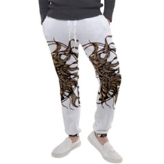 Psychedelic Art Drawing Sun And Moon Head Fictional Character Men s Jogger Sweatpants by Sarkoni