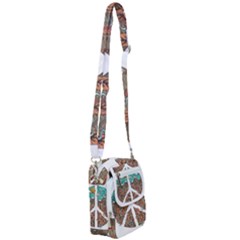 Psychedelic Art Painting Peace Drawing Landscape Art Peaceful Shoulder Strap Belt Bag by Sarkoni