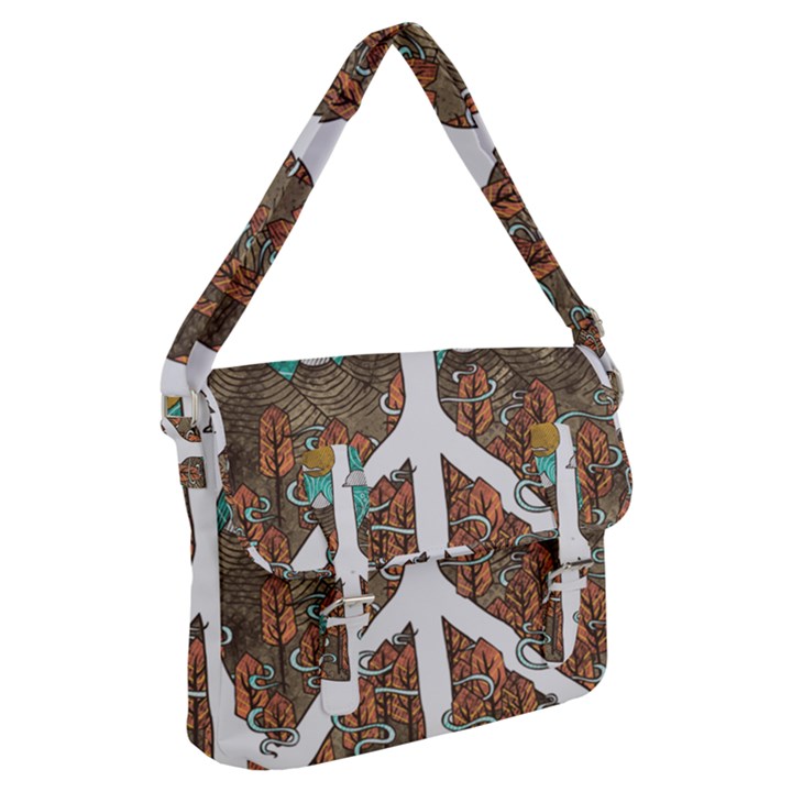 Psychedelic Art Painting Peace Drawing Landscape Art Peaceful Buckle Messenger Bag