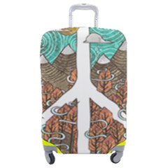 Psychedelic Art Painting Peace Drawing Landscape Art Peaceful Luggage Cover (medium) by Sarkoni