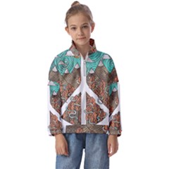 Psychedelic Art Painting Peace Drawing Landscape Art Peaceful Kids  Half Zip Hoodie by Sarkoni