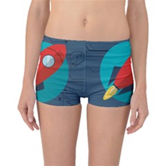 Rocket With Science Related Icons Image Boyleg Bikini Bottoms