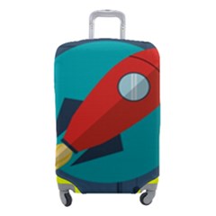 Rocket With Science Related Icons Image Luggage Cover (small) by Bedest