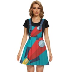 Rocket With Science Related Icons Image Apron Dress