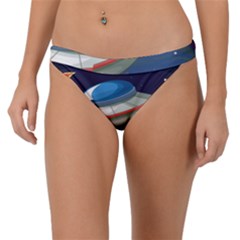 Ufo Alien Spaceship Galaxy Band Bikini Bottoms by Bedest