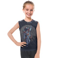 Illustration Drunk Astronaut Kids  Mesh Tank Top by Bedest