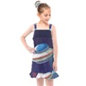 Ufo Alien Spaceship Galaxy Kids  Overall Dress View1