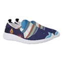 Ufo Alien Spaceship Galaxy Women s Slip On Sneakers View3