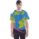 Spaceship Design Men s Sport Mesh T-Shirt View1