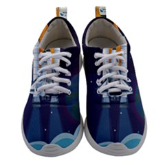 Spaceship Milkyway Galaxy Women Athletic Shoes by Bedest