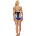 Spaceship Milkyway Galaxy Knot Front One-Piece Swimsuit View4