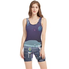 Alien Astronaut Scene Women s Wrestling Singlet by Bedest