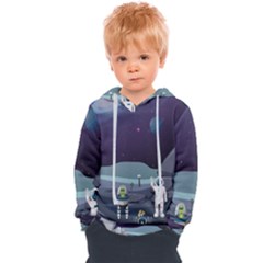 Alien Astronaut Scene Kids  Overhead Hoodie by Bedest