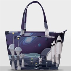 Alien Astronaut Scene Back Pocket Shoulder Bag  by Bedest