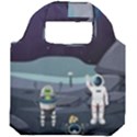 Alien Astronaut Scene Foldable Grocery Recycle Bag View2