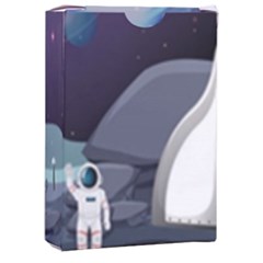 Alien Astronaut Scene Playing Cards Single Design (rectangle) With Custom Box by Bedest