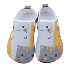 Seamless Pattern Cute Cat Cartoons Men s Sock-style Water Shoes by Bedest